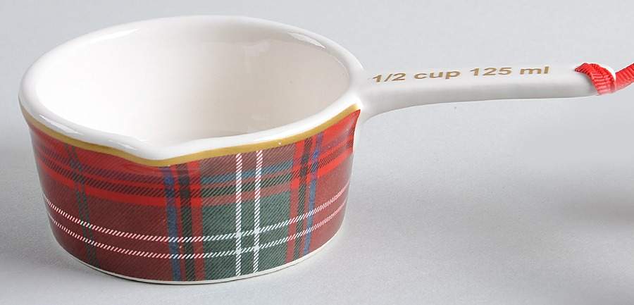 Tartan Plaid 1/2 Cup Measuring Cup with Spout by Williams-Sonoma-1