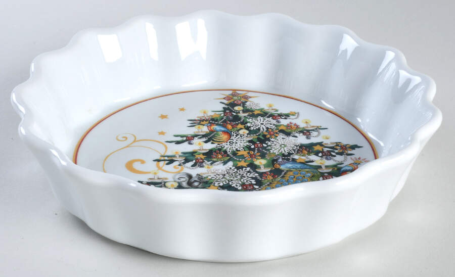 Twas the Night Before Christmas 9" Pie Baking Plate by Williams-Sonoma-1