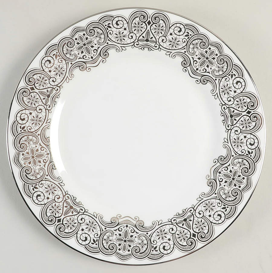 Lismore Lace Platinum Salad Plate by Waterford China-1