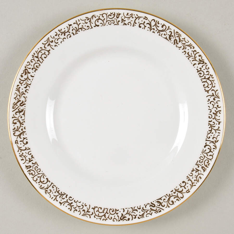 Filigree Gold Bread & Butter Plate by Wedgwood-1