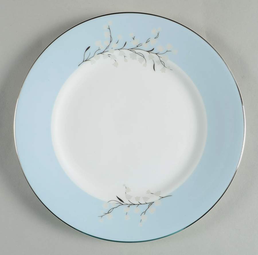 Lily of the Valley Blue Salad Plate by Waterford China-1