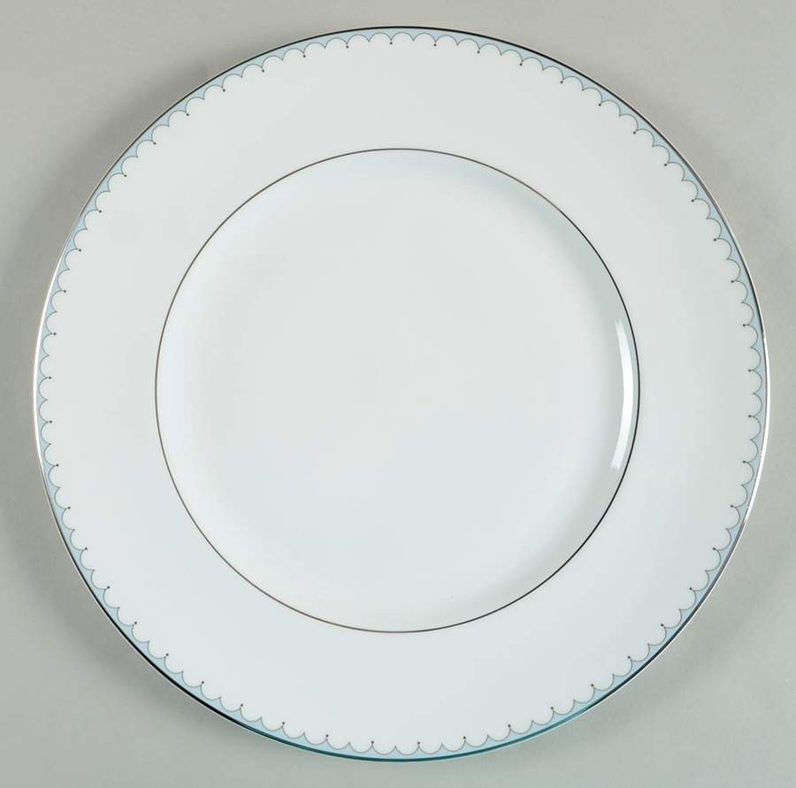Lily of the Valley Blue Dinner Plate by Waterford China-1