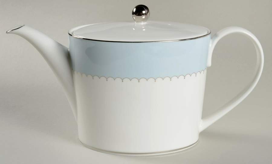 Lily of the Valley Blue Teapot & Lid by Waterford China-1