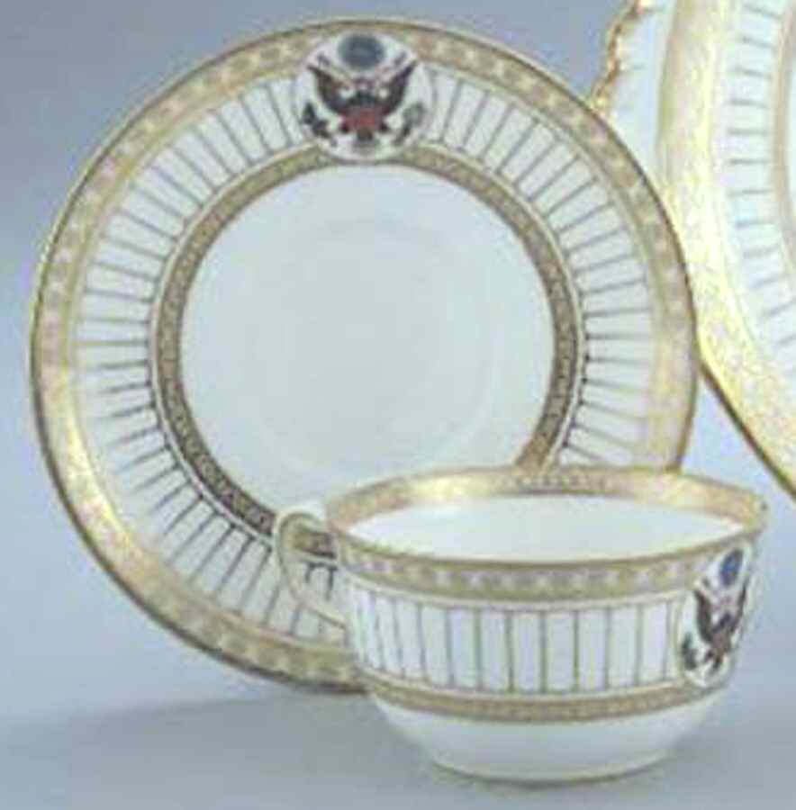 WW587 Flat Cup & Saucer Set by Wedgwood-1