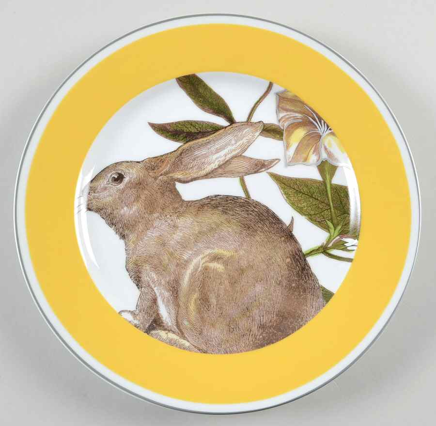 Spring Bunny (Yellow Banded) Salad Plate by Williams-Sonoma-1