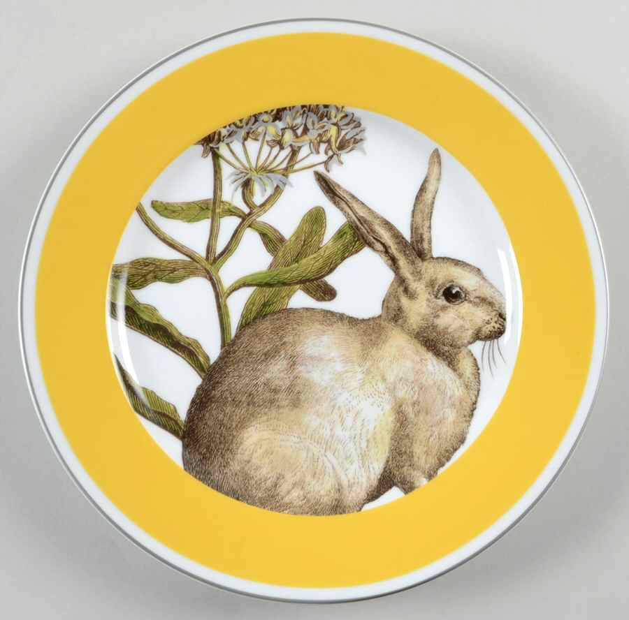 Spring Bunny (Yellow Banded) Salad Plate by Williams-Sonoma-1
