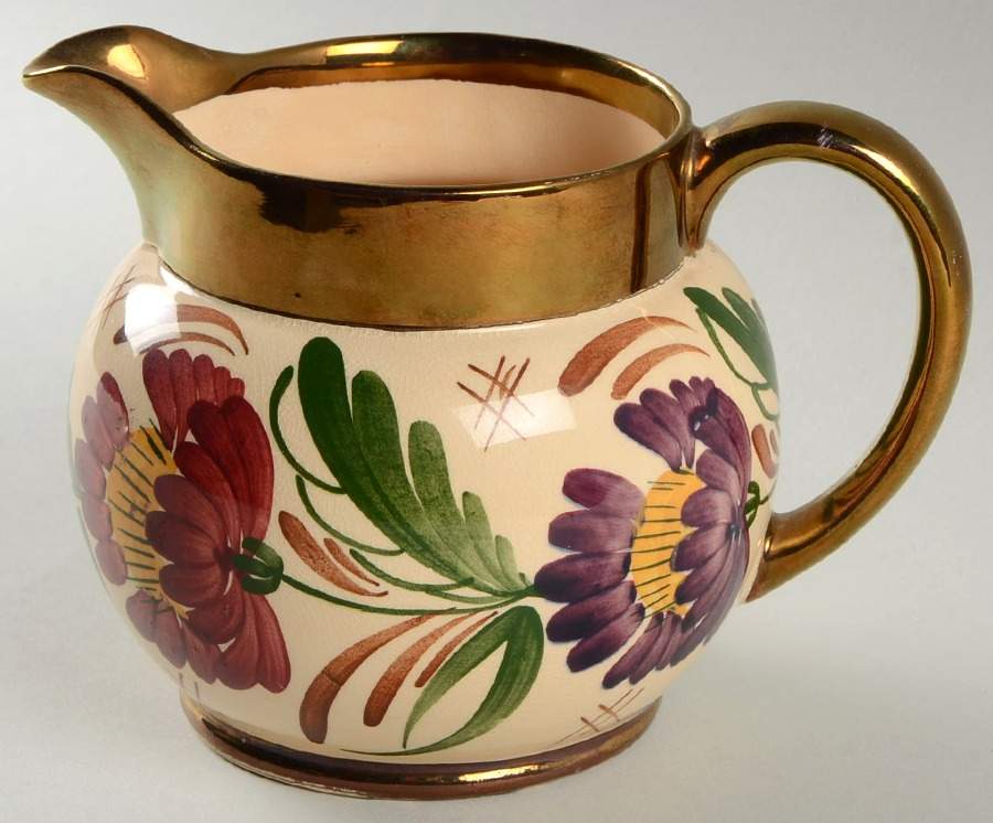 Peonies 24 Oz Jug by Wade (England)-1