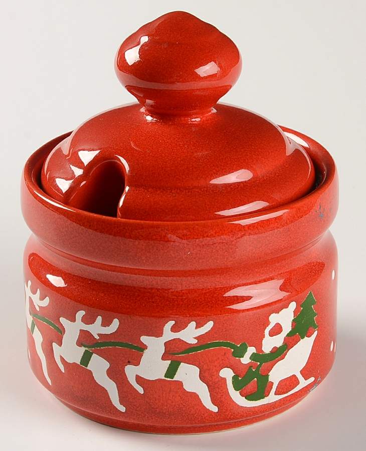 Christmas Tree Sugar Bowl & Lid by Waechtersbach-1
