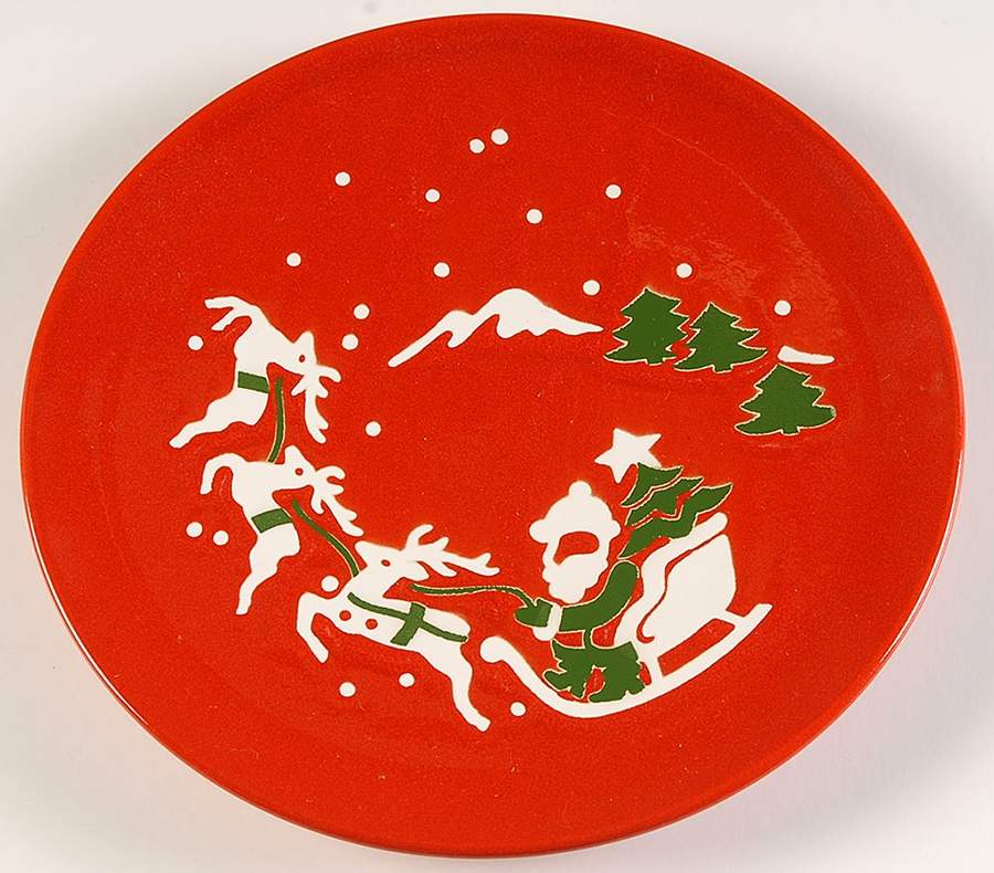 Christmas Tree Salad Plate by Waechtersbach-1