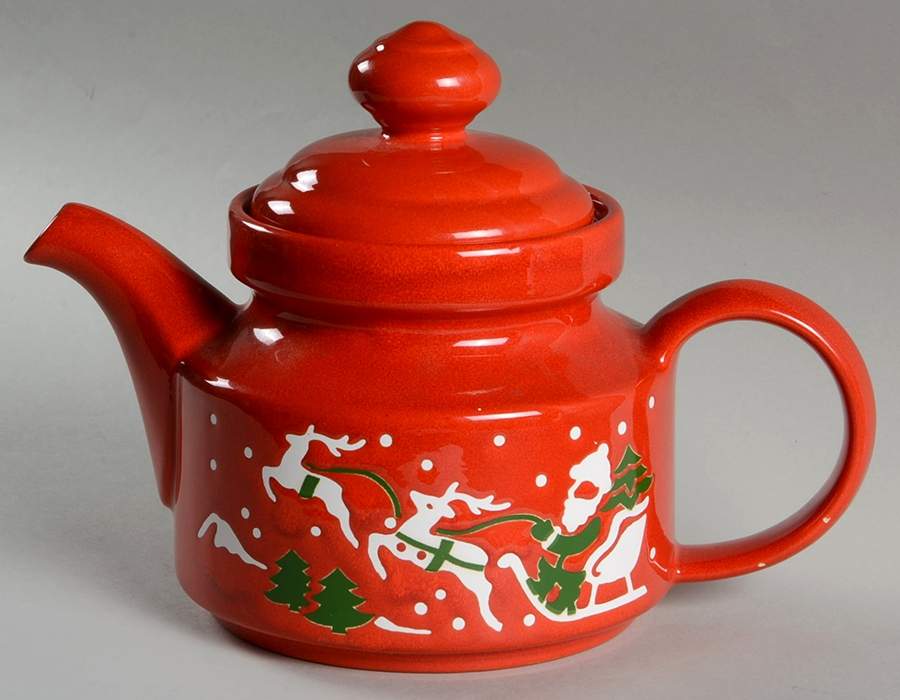 Christmas Tree Teapot & Lid by Waechtersbach-1