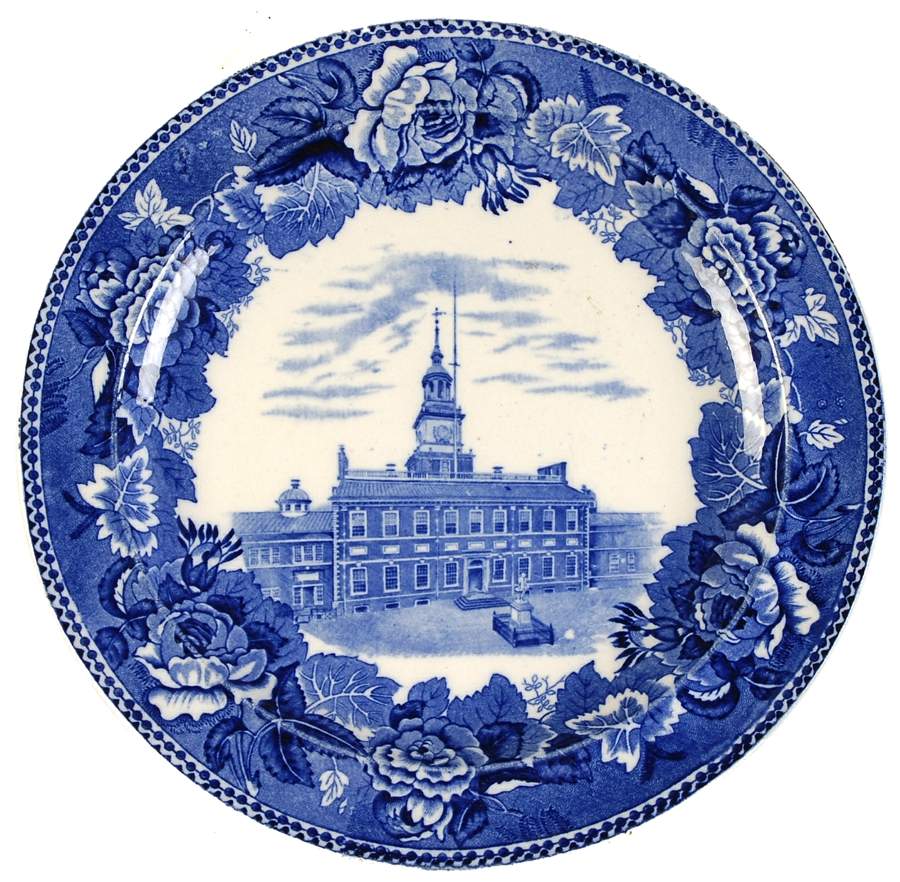 Independence Hall Philadelphia Luncheon Plate by Wedgwood-1
