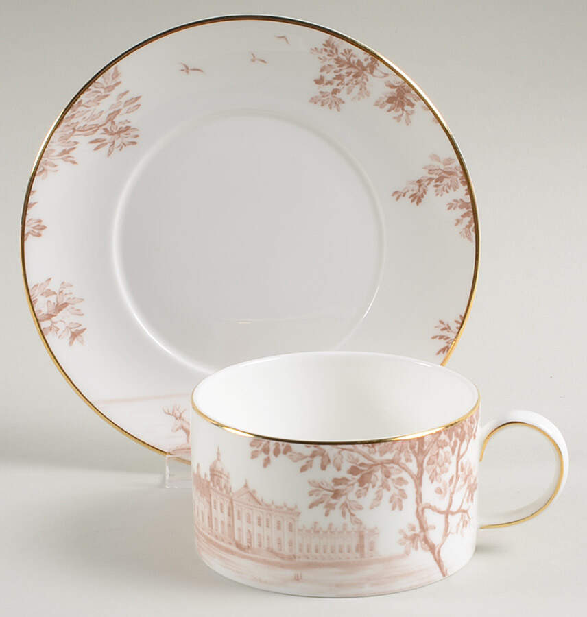 Palladian Flat Cup & Saucer Set by Wedgwood-1