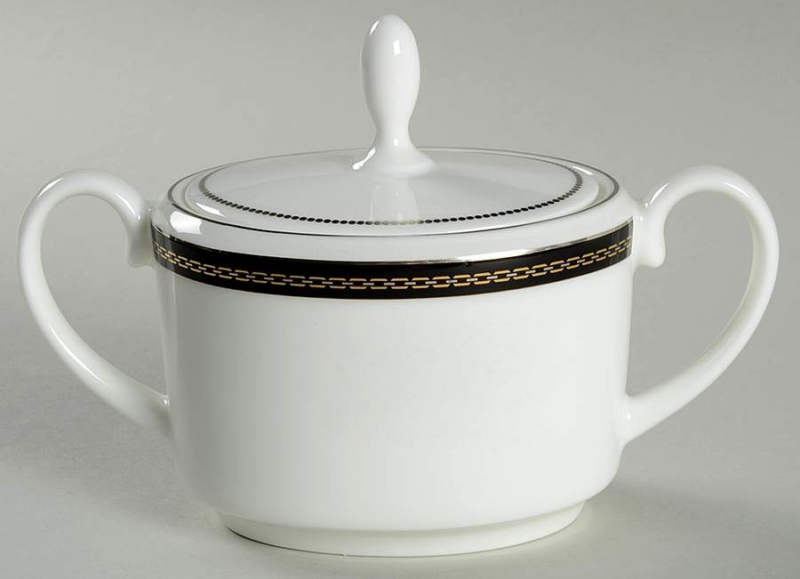 With Love Noir Sugar Bowl & Lid by Wedgwood-1