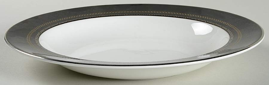 With Love Noir Large Rim Soup Bowl by Wedgwood-1