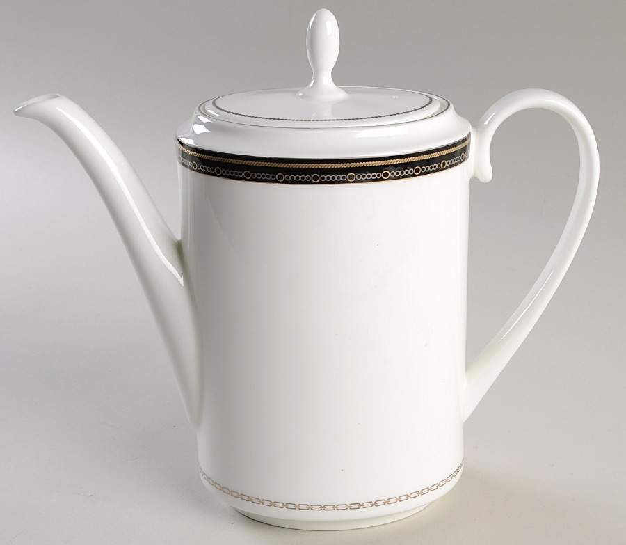 With Love Noir Coffee Pot & Lid by Wedgwood-1