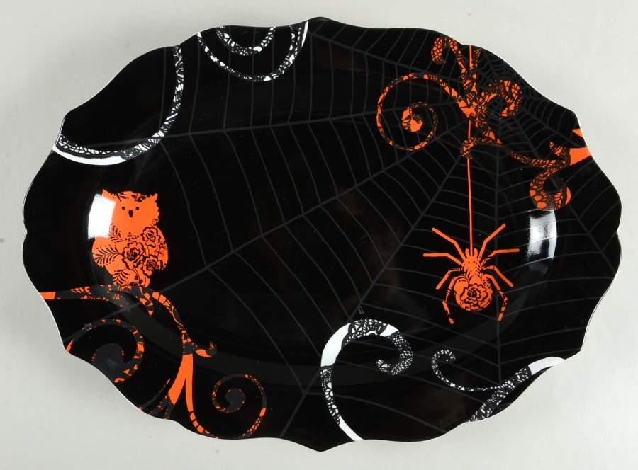 Spooky 14" Oval Serving Platter by Westbury Court-1