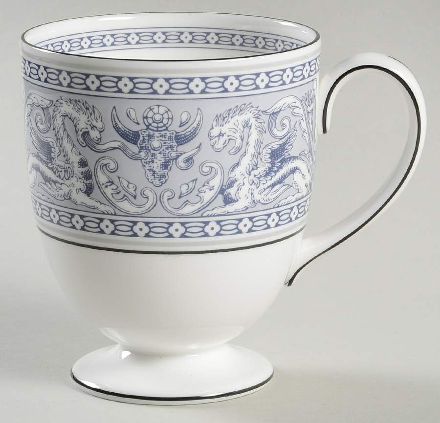 Florentine Indigo White Mug by Wedgwood-1