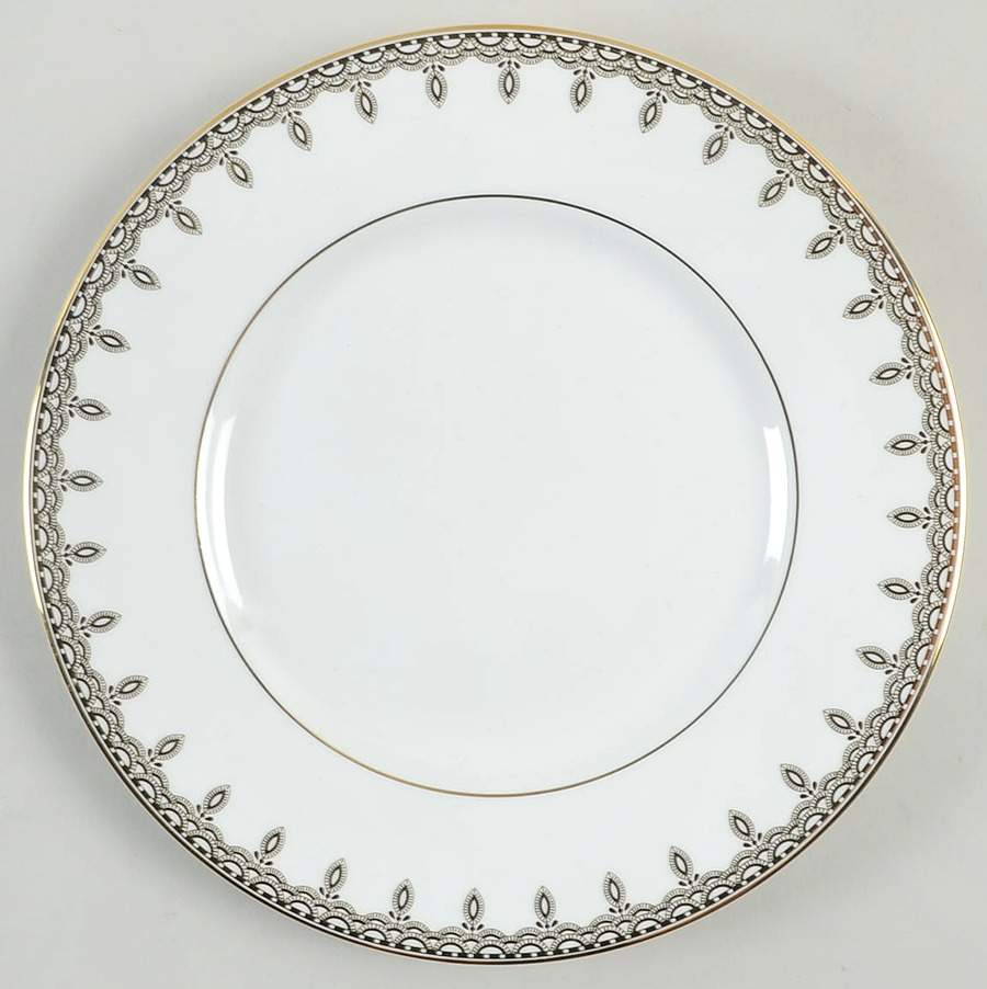 Lismore Lace Gold Accent Luncheon Plate by Waterford China-1