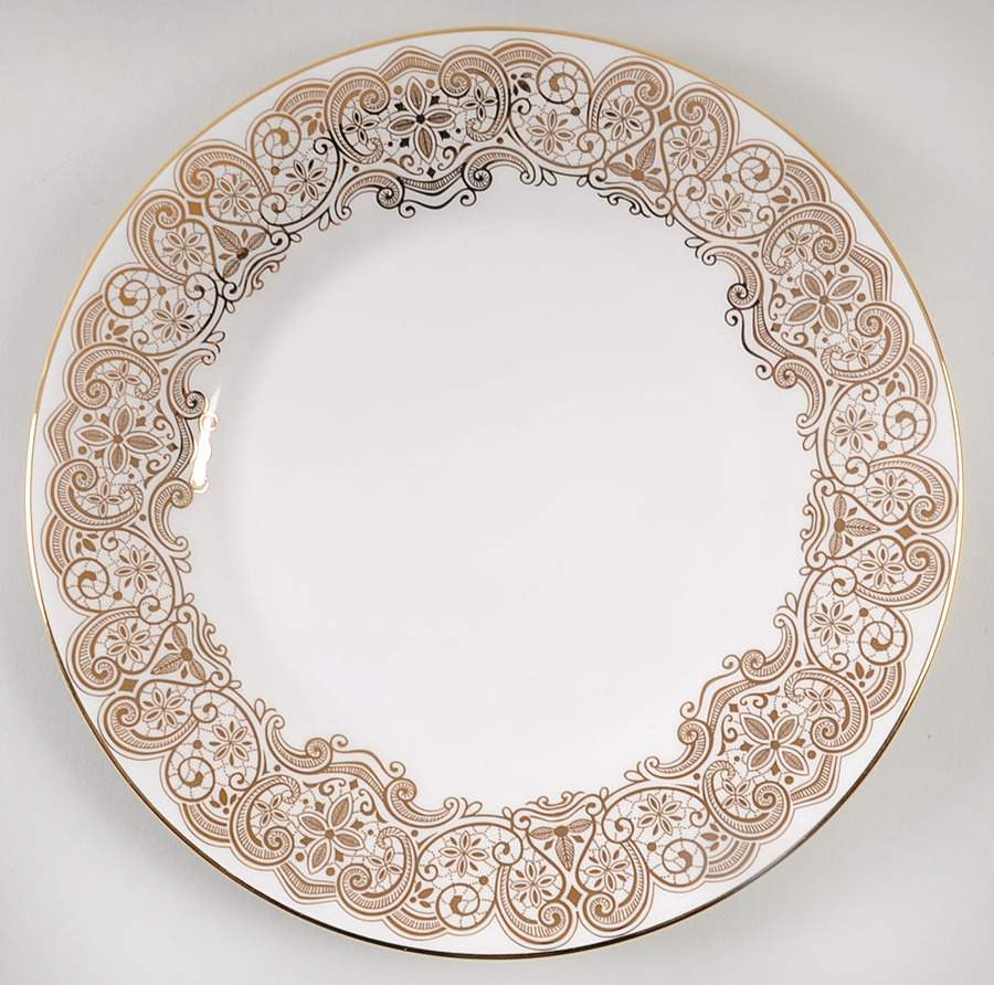 Lismore Lace Gold Salad Plate by Waterford China-1
