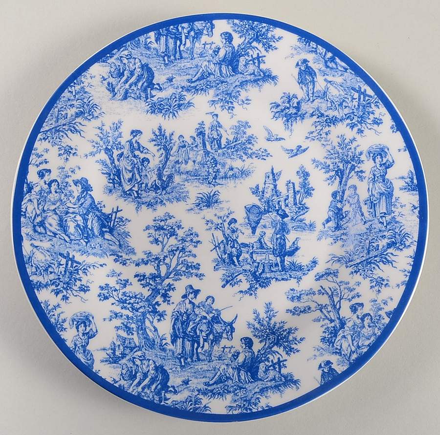 Country Life Blue Salad Plate by Waverly-1