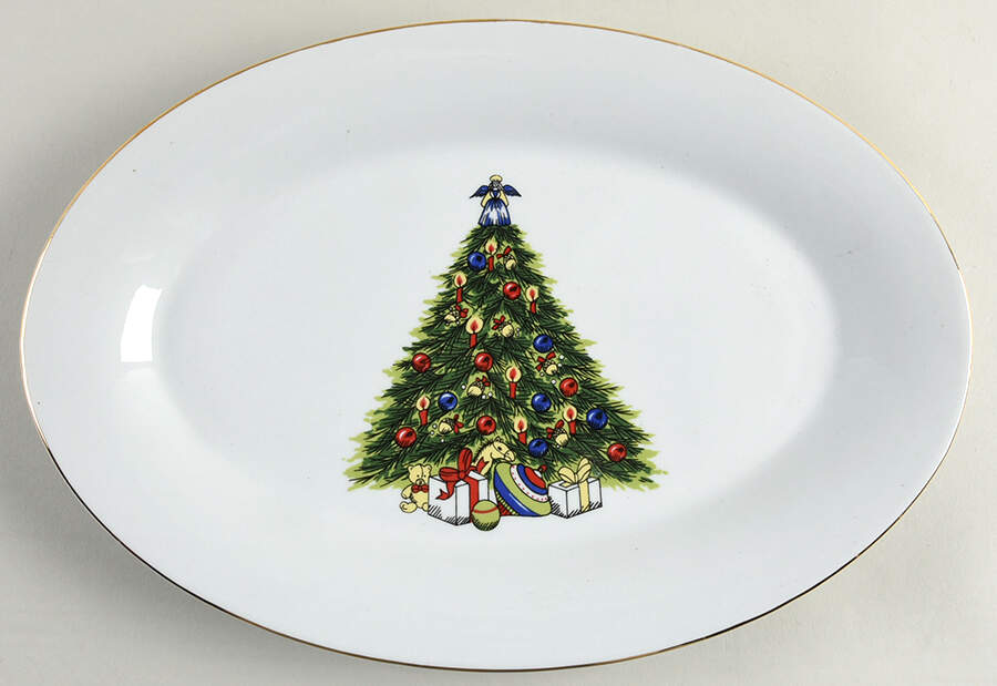 WDB3 14" Oval Serving Platter by World Bazaars-1