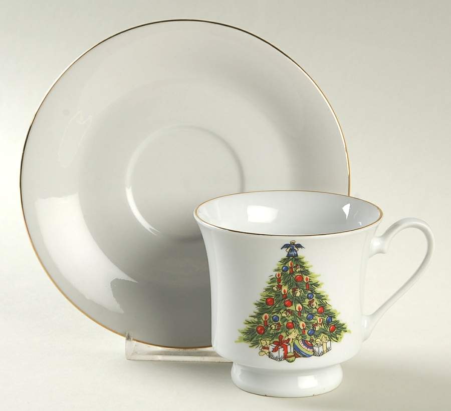 WDB3 Footed Cup & Saucer Set by World Bazaars-1