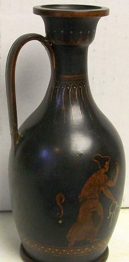 Black Basalt Estruscan Ware Bud Vase by Wedgwood-1