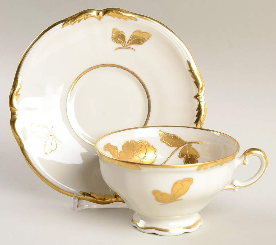 WLD39 Footed Cup & Saucer Set by Waldershof-1