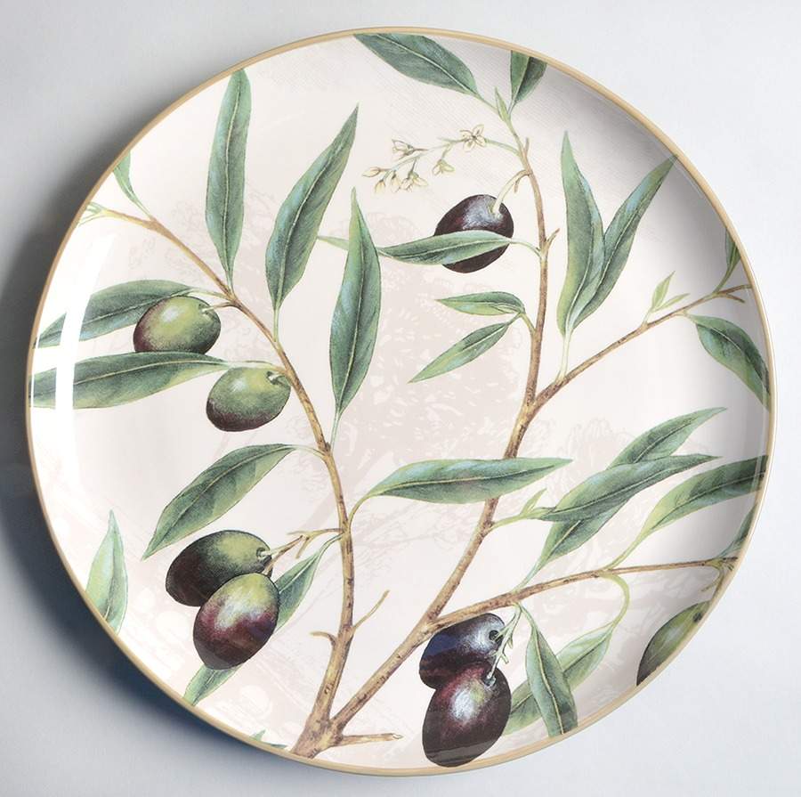 Olive Branch 14" Chop Plate (Round Platter) by Williams-Sonoma-1