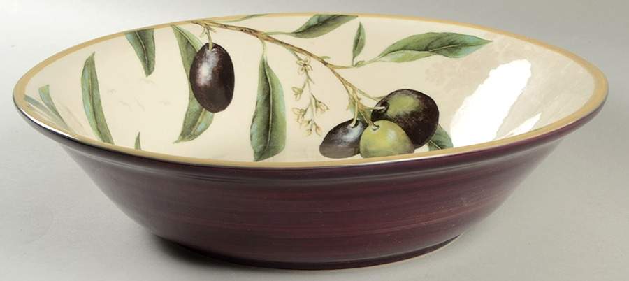 Olive Branch 12" Round Serving Bowl by Williams-Sonoma-1