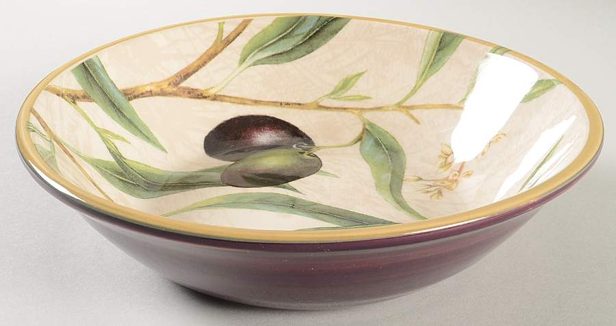 Olive Branch 9" Soup/Pasta Bowl by Williams-Sonoma-1