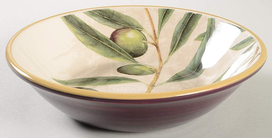 Olive Branch 9" Soup/Pasta Bowl by Williams-Sonoma-1