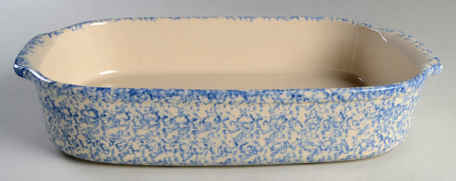 Blue Sponge 15" Rectangular Baker by Workshop Gerald Henn-1
