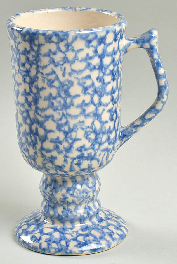 Blue Sponge Irish Coffee Mug by Workshop Gerald Henn-1