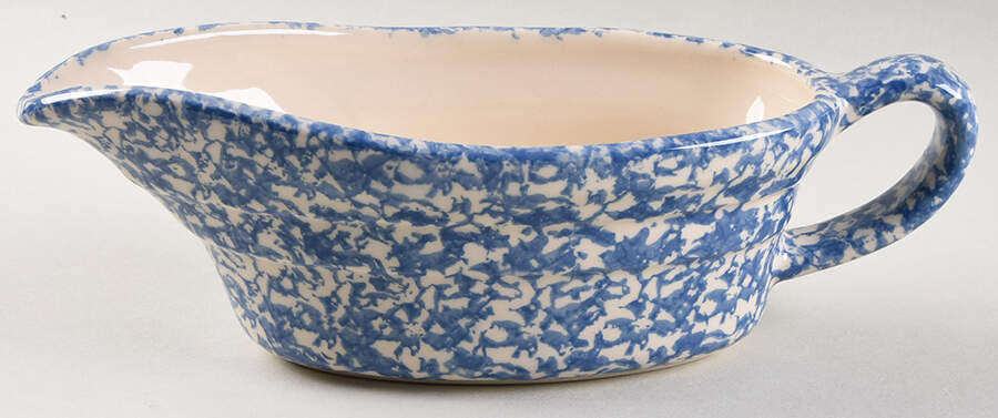 Blue Sponge Gravy Boat by Workshop Gerald Henn-1