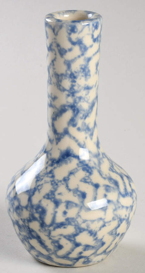 Blue Sponge Bud Vase by Workshop Gerald Henn-1