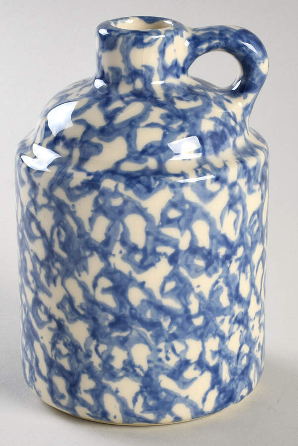 Blue Sponge Jug by Workshop Gerald Henn-1