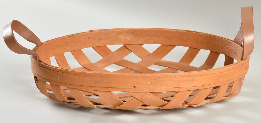 Blue Sponge Basket for 12" Oval Baker by Workshop Gerald Henn-1