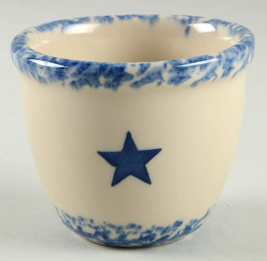 Blue Sponge Custard Cup by Workshop Gerald Henn-1