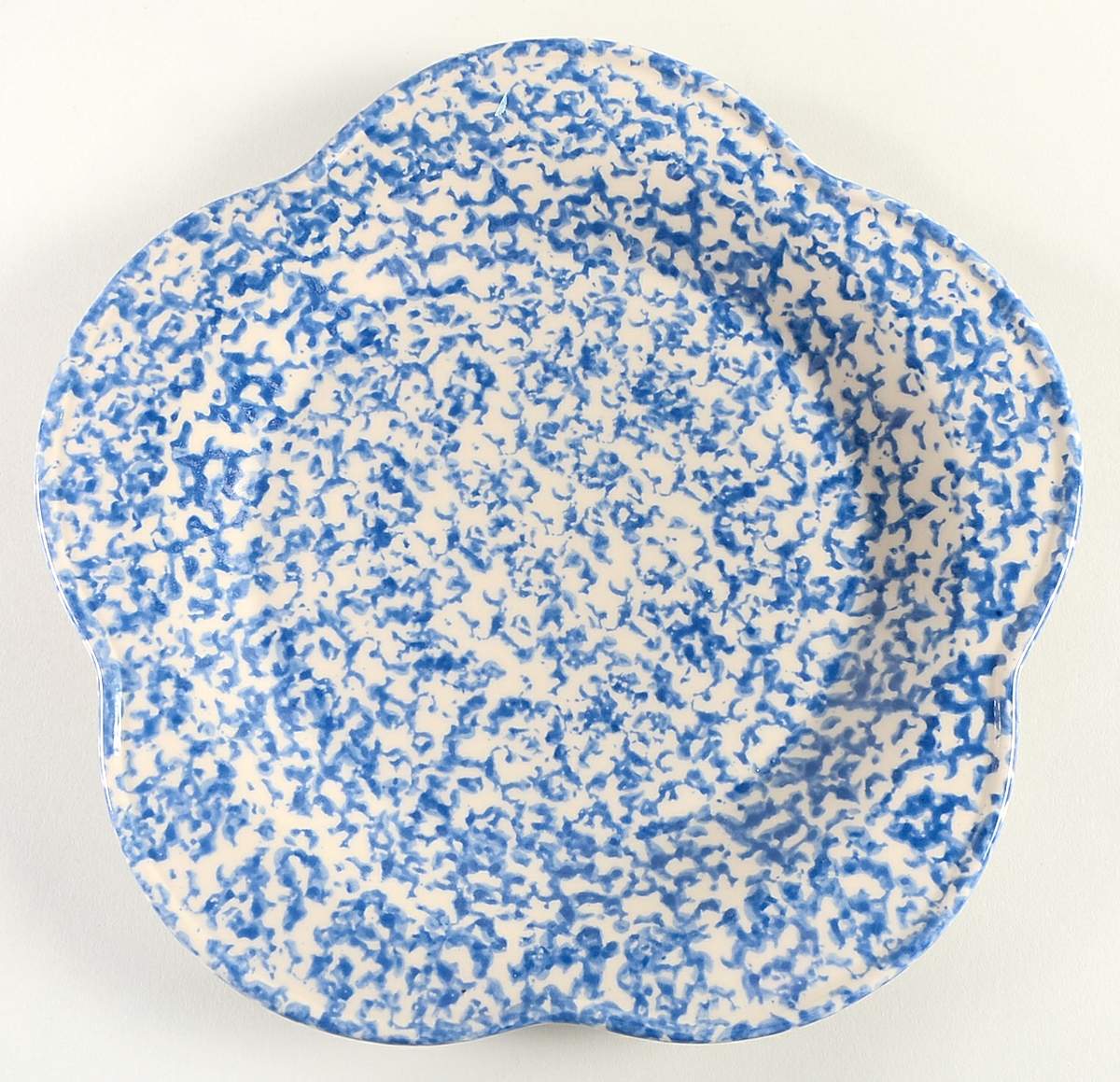 Blue Sponge Dinner Plate by Workshop Gerald Henn-1
