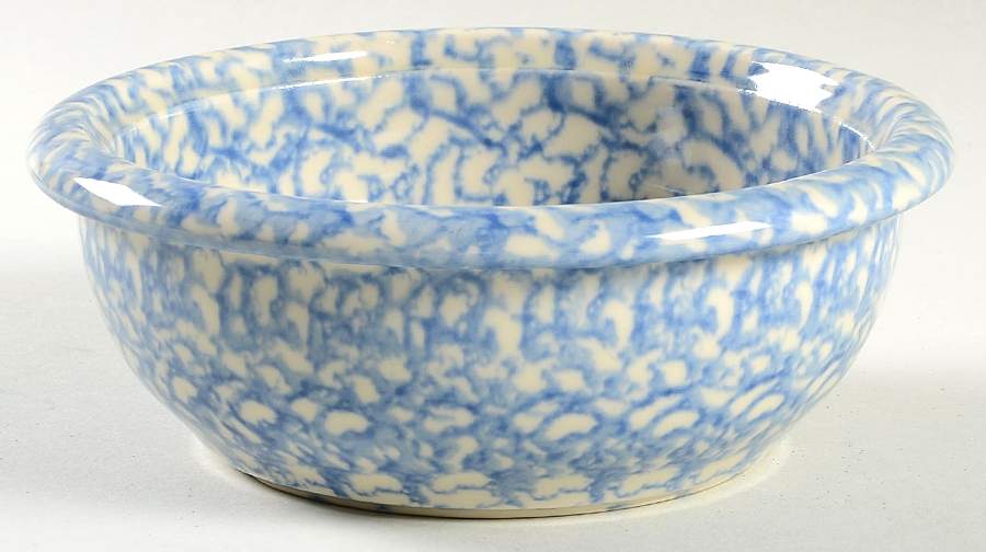 Blue Sponge Soup/Cereal Bowl by Workshop Gerald Henn-1