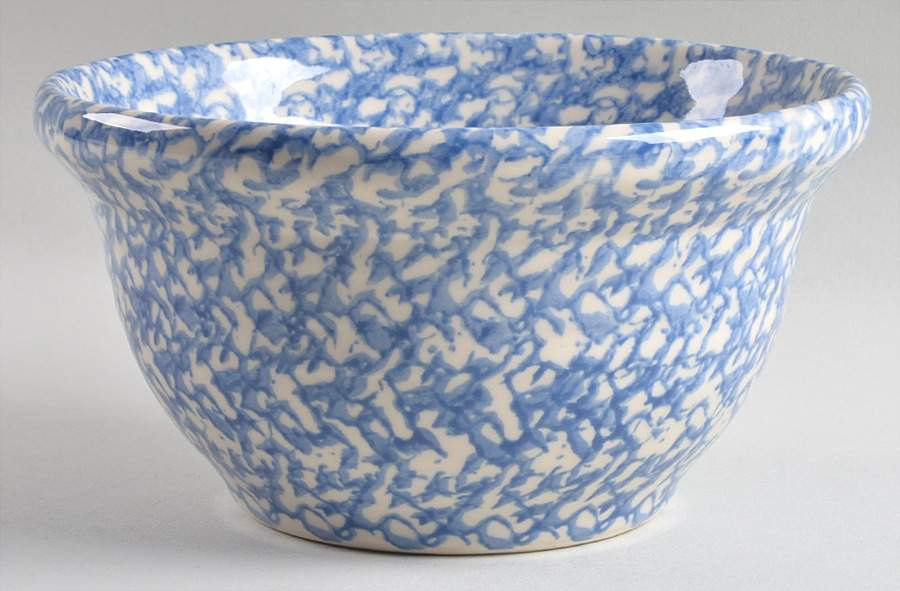 Blue Sponge 8" Mixing Bowl by Workshop Gerald Henn-1
