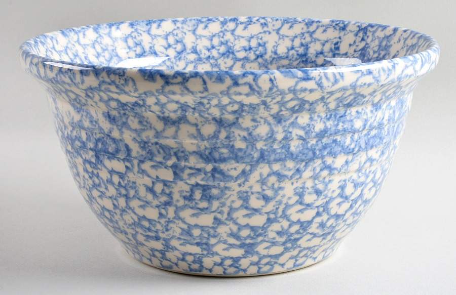Blue Sponge 10" Mixing Bowl by Workshop Gerald Henn-1