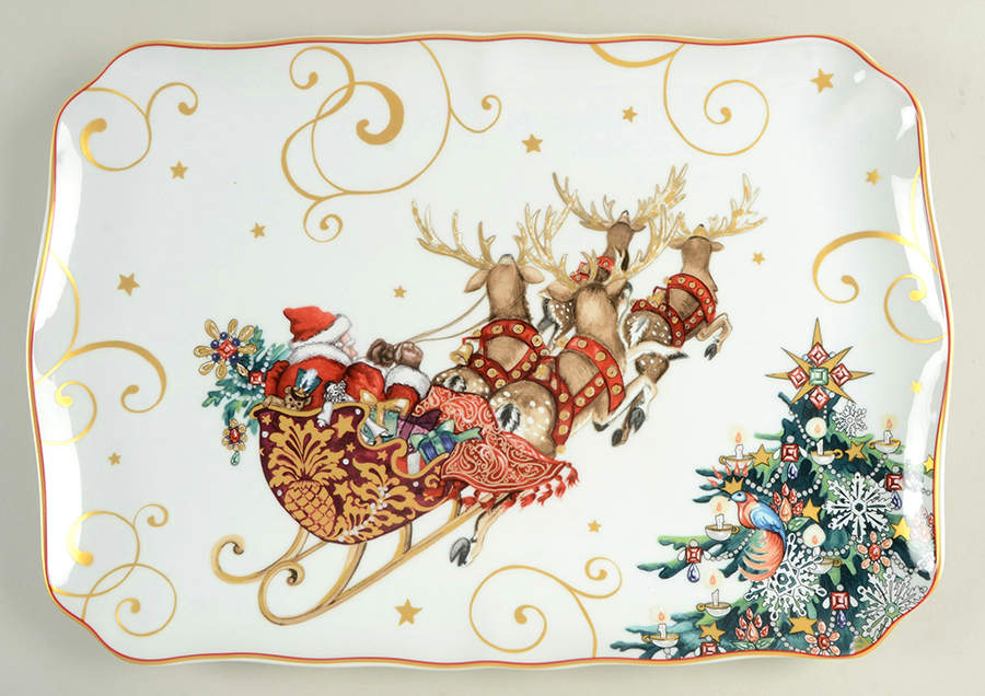 Twas the Night Before Christmas 18" Rectangular Serving Platter by Williams-Sonoma-1