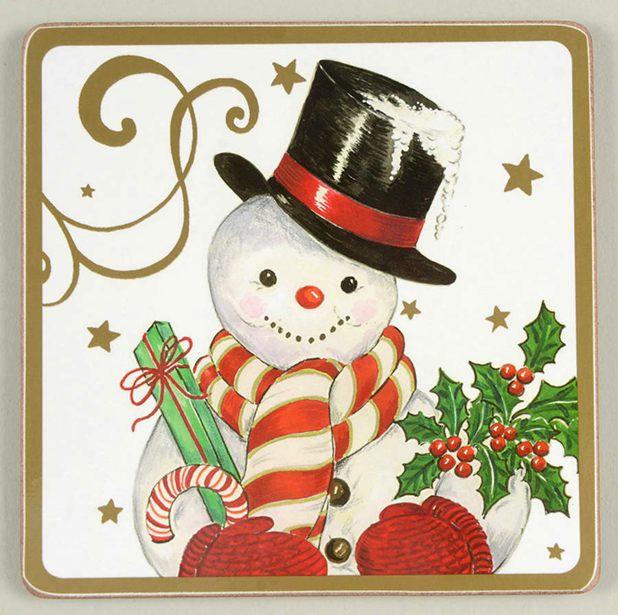 Twas the Night Before Christmas Square Corkback Coaster by Williams-Sonoma-1