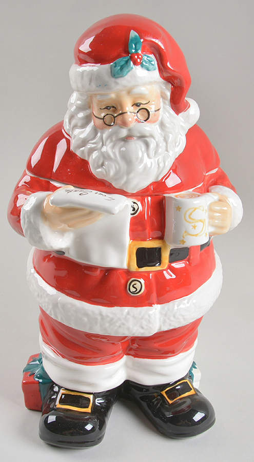 Twas the Night Before Christmas Figural Cookie Jar & Lid by Williams-Sonoma-1