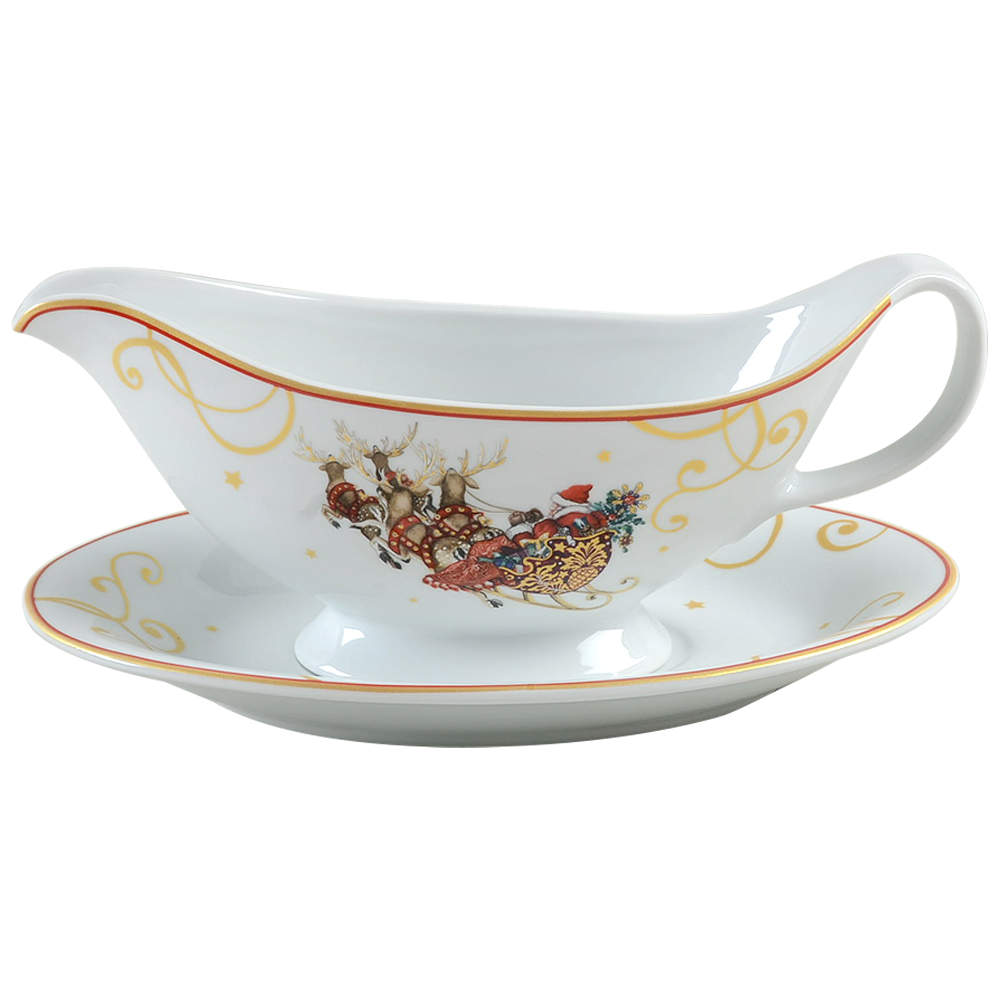 Twas the Night Before Christmas Gravy Boat & Underplate by Williams-Sonoma-1