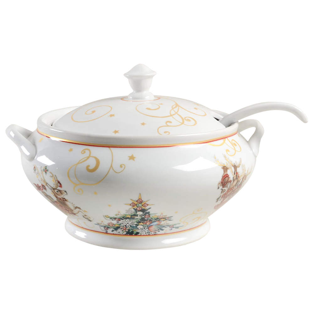 Twas the Night Before Christmas Tureen & Lid w/Ladle by Williams-Sonoma-1