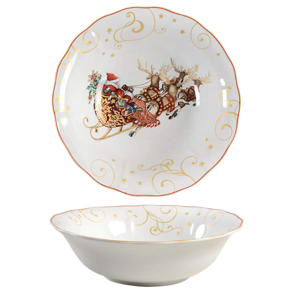 Twas the Night Before Christmas 12" Round Serving Bowl by Williams-Sonoma-1