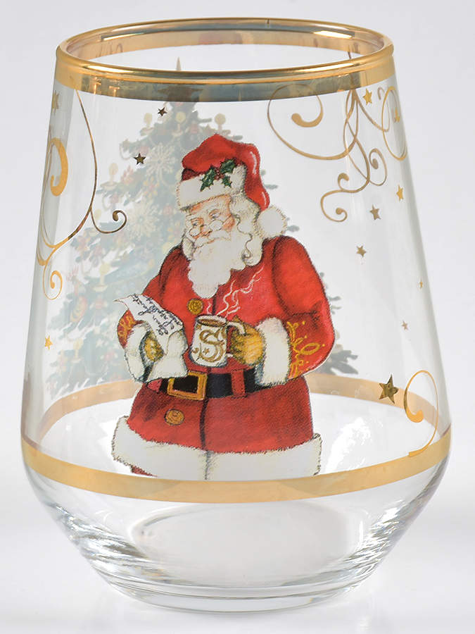 Twas the Night Before Christmas Glassware Stemless Wine by Williams-Sonoma-1